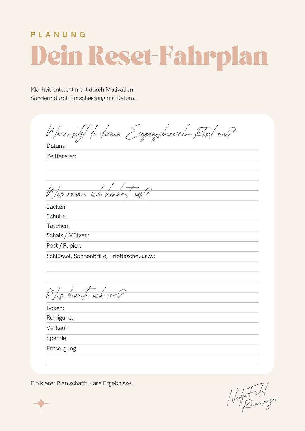 Miniaturbild: Home Reset – Eingangsbereich Workbook