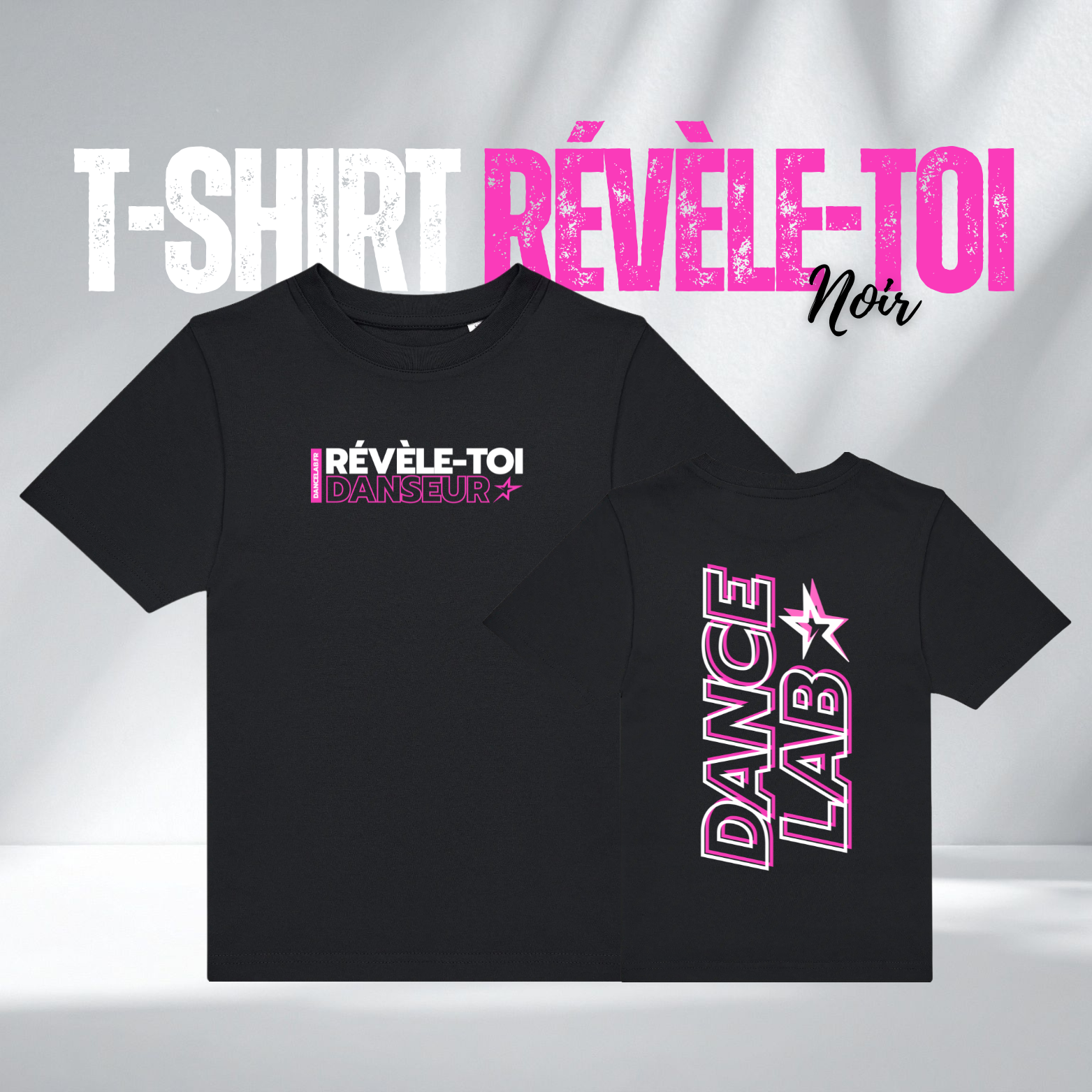 T-shirt révèle-toi 100% coton (noir)