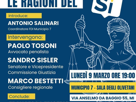 Referendum giustizia: le ragioni del si