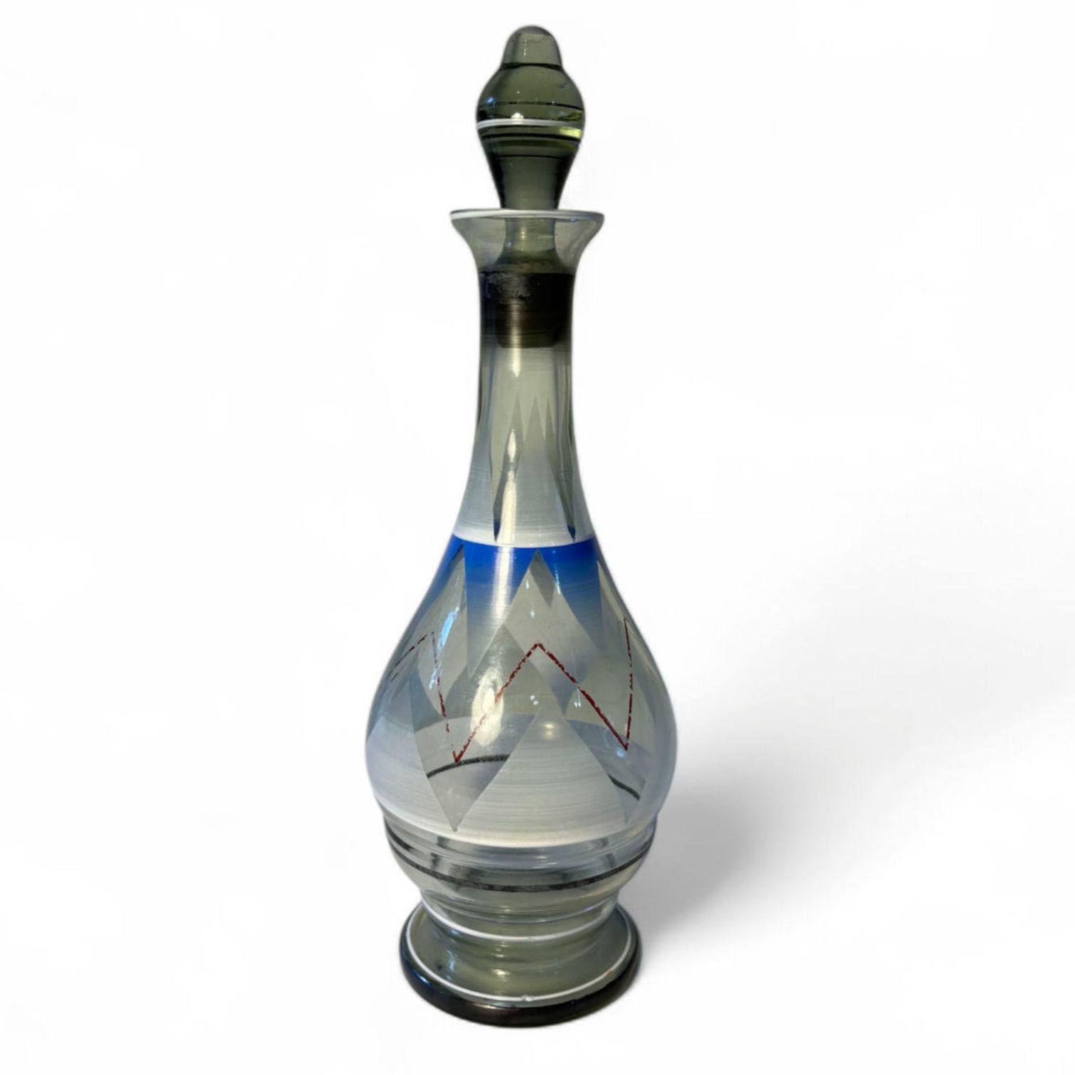 Vaso de Vidro Antigo Art Deco (R$/ Diária)