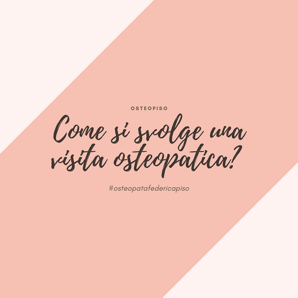 Come si svolge una seduta osteopatica?