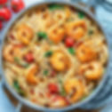 Espaguetti con camarones