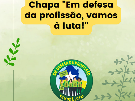Carta Programa da Chapa "Em Defesa da Profissão, vamos à luta!".
