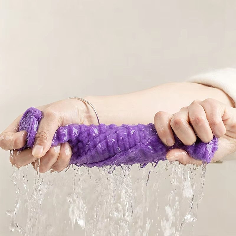 Paños de limpieza desechables de microfibra coral de alta capacidad de absorci�