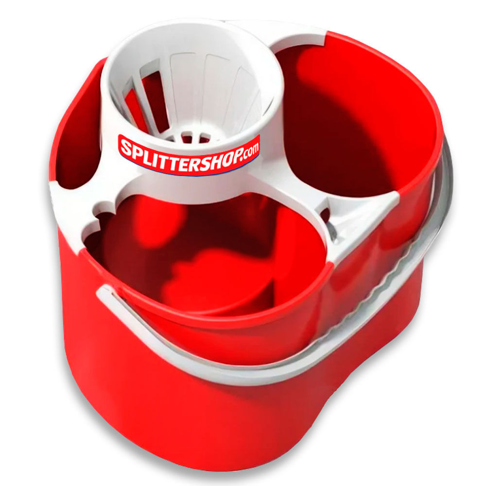 Cubo de limpieza Splitter con doble compartimento y escurridor mas fregona de ti
