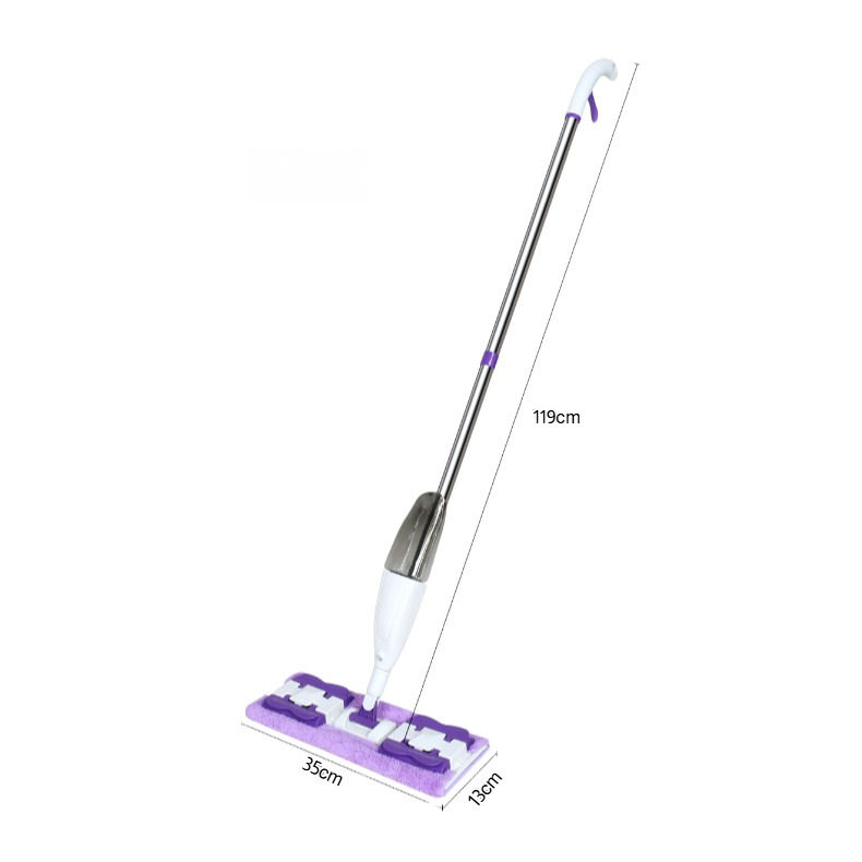 Mopa pulverizadora 2 en 1 con 5 almohadillas de microfibra, para uso en húmedo