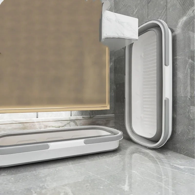Cubo Plegable de Plástico de 30L para Camping, Lavabo de Gran Capacidad, Acceso