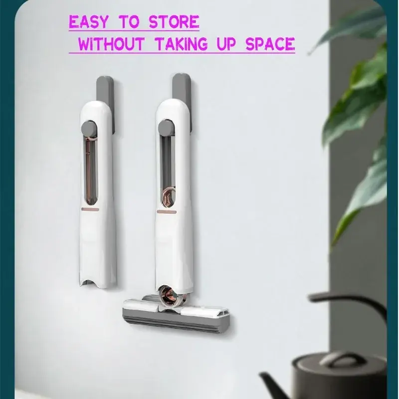 Mini fregona plegable para fregar el suelo, fregona de limpieza para el hogar, f