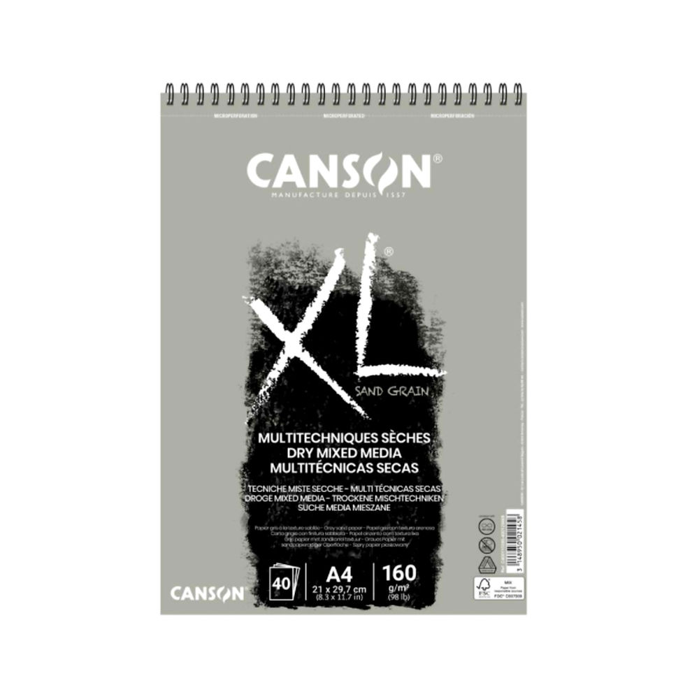 Miniatură: 3148950028389- Bloc hartie XL Sand Grain Canson A4 160g 40 file 3148950028389