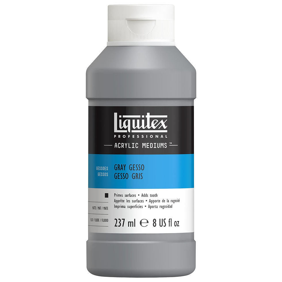 094376924008- Grund acrilic Gray Gesso Liquitex 237ml 094376924008