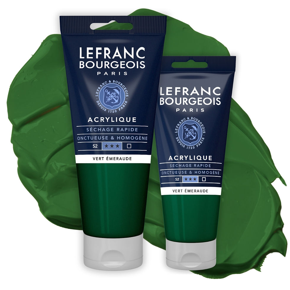 Miniatură: Culori acrilice 529 Emerald Green Fine Lefranc Bourgeois