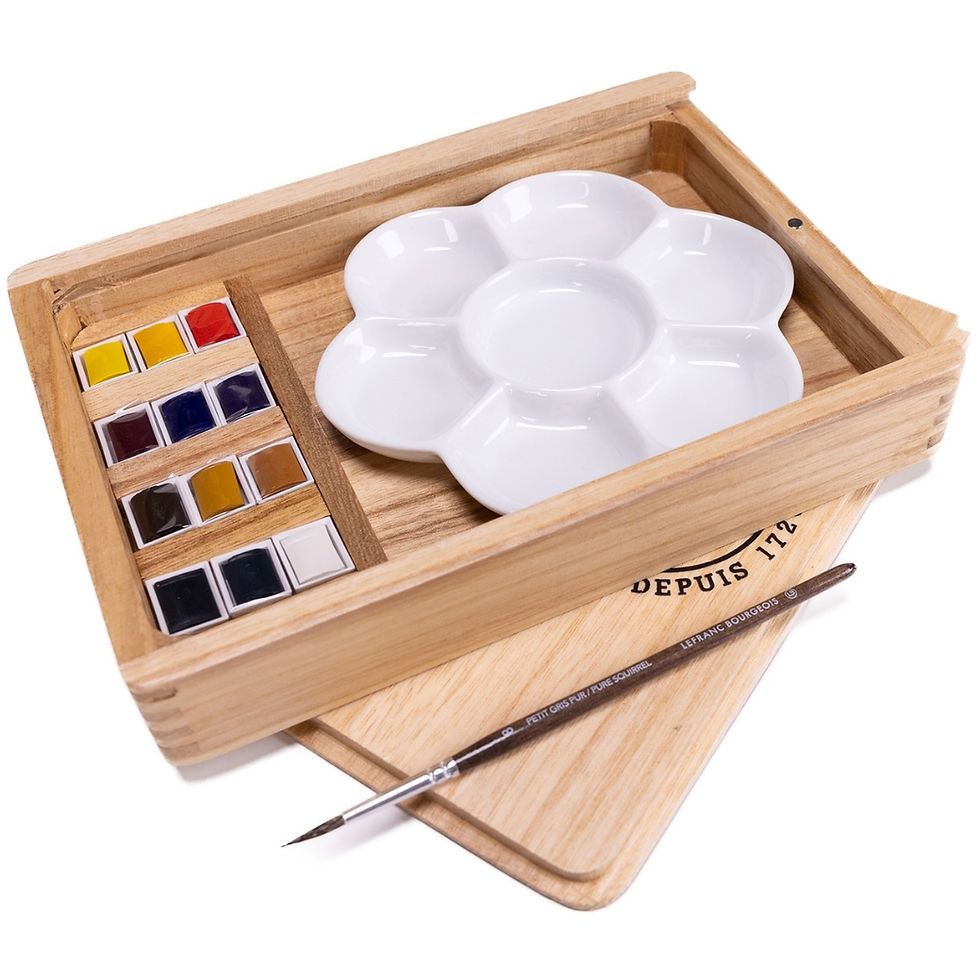 3013643014508- Set cadou acuarele cu accesorii Lefranc Bourgeois 3013643014508