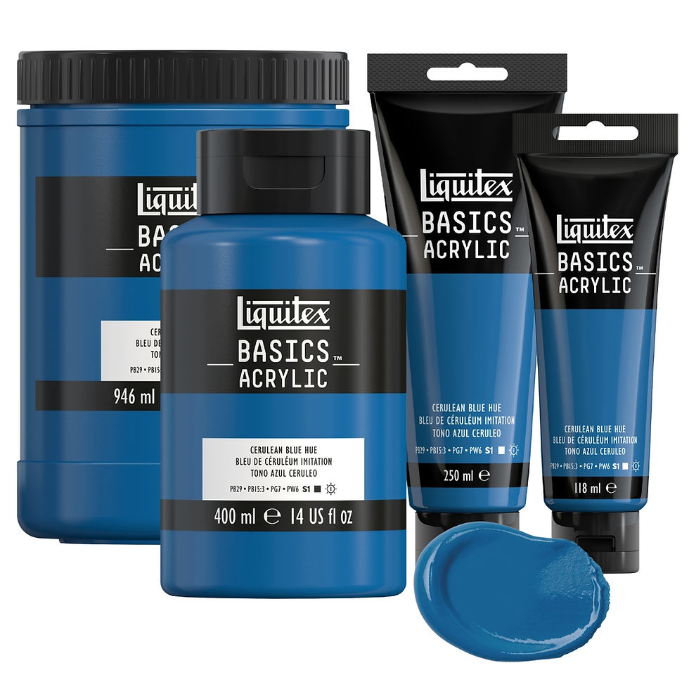 Miniatură: Culori acrilice 470 Cerulean Blue Hue Liquitex Basics