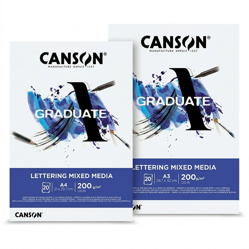 Bloc Lettering Canson Graduate Mixed Media 200g