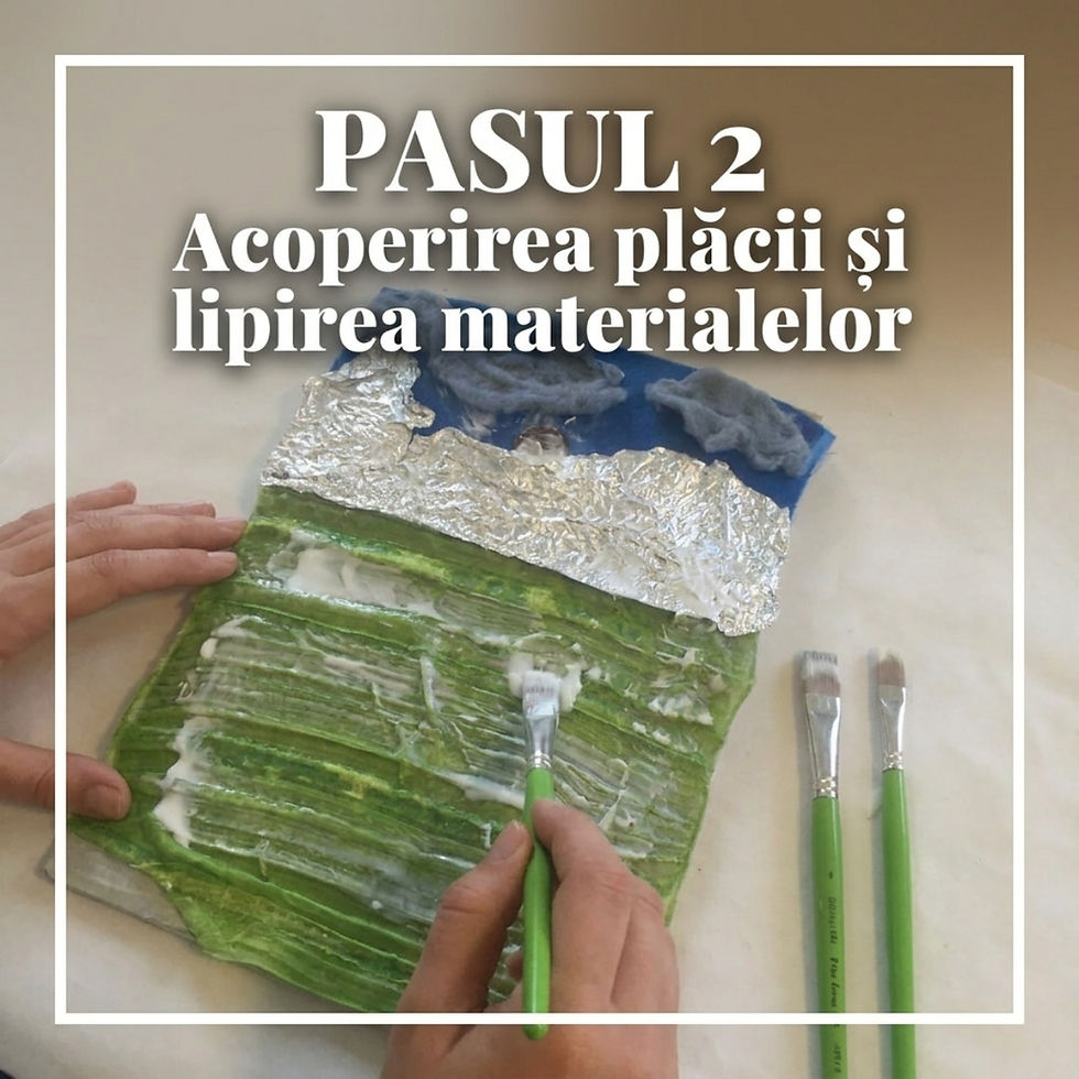 Pasul 2 — Acoperirea plăcii și lipirea materialelor
