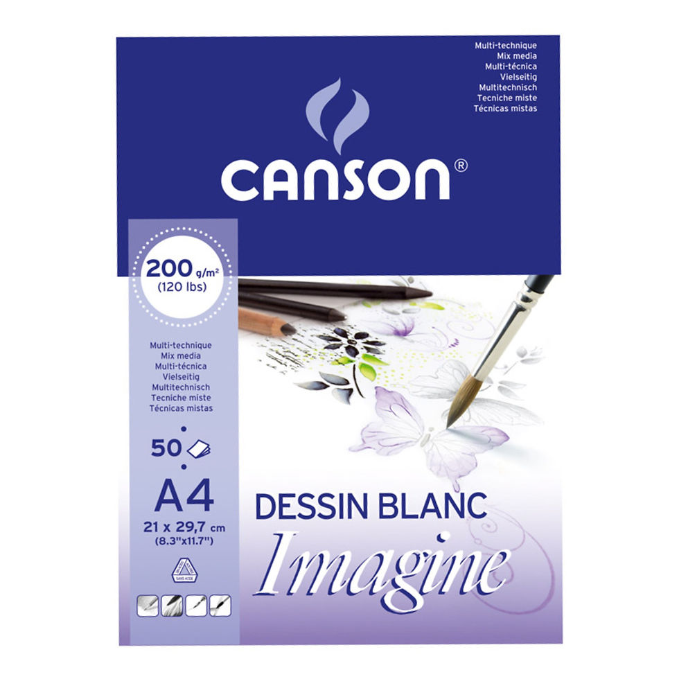 Miniatură: 3148950060082- Bloc Mix Media Imagine Canson A4 200gr 3148950060082