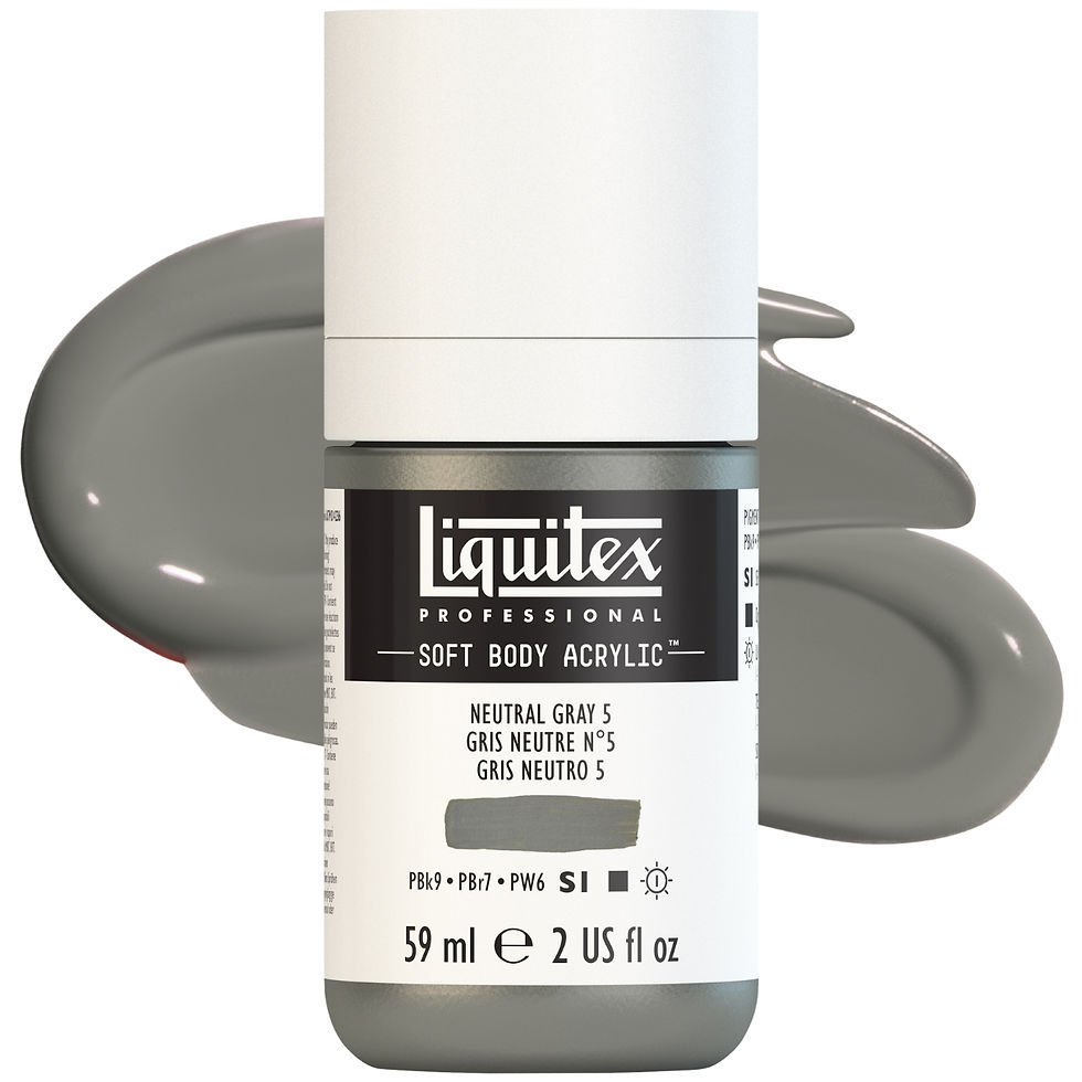 Miniatură: 887452998211 - Culori acrilice 599 Neutral Gray 5 Soft Body Liquitex 59ml 887452998211