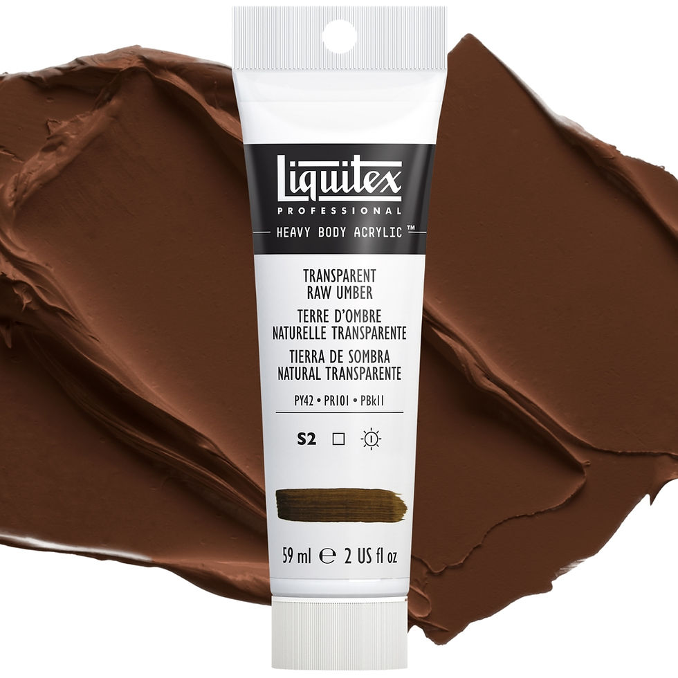 Miniatură: 094376943498- Culori acrilice profesionale 333 Transparent Raw Umber Liquitex Heavy Body 59ml 094376943498