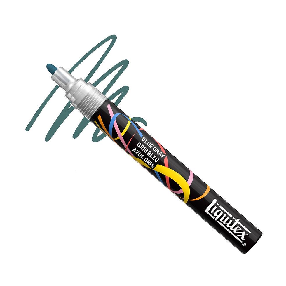 Miniatură: 887452065135- Marker profesional pentru suprafețe multiple Blue Grey Liquitex 2mm 887452065135