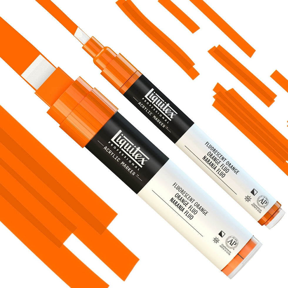Miniatură: 887452001041, 887452000532- Marker Acrilic 982 Fluorescent Orange Profesional Liquitex