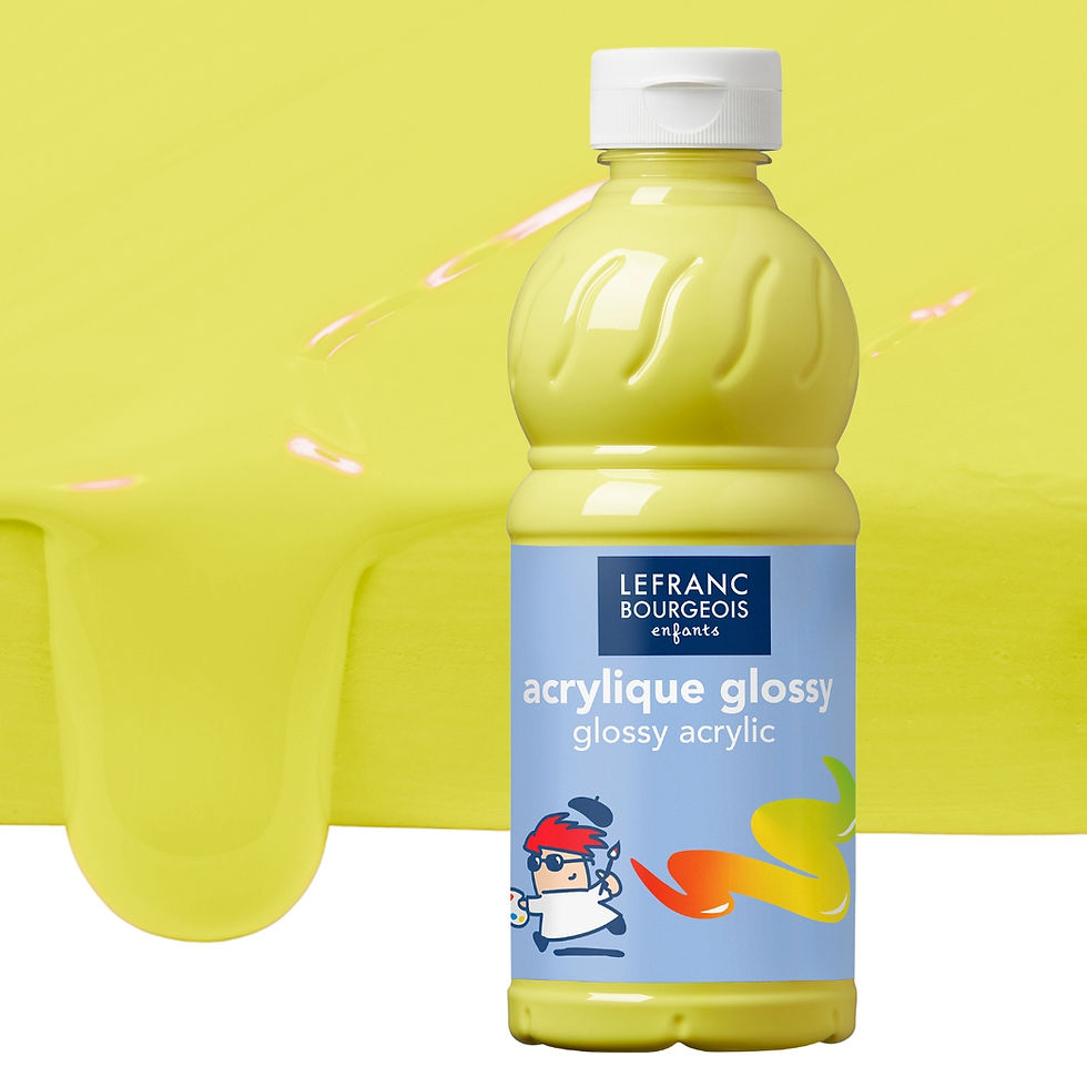 3013641881430 - Culori acrilice lucioase 169 Lemon Yellow Gama de Studiu Lefranc Bourgeois 3013641881430