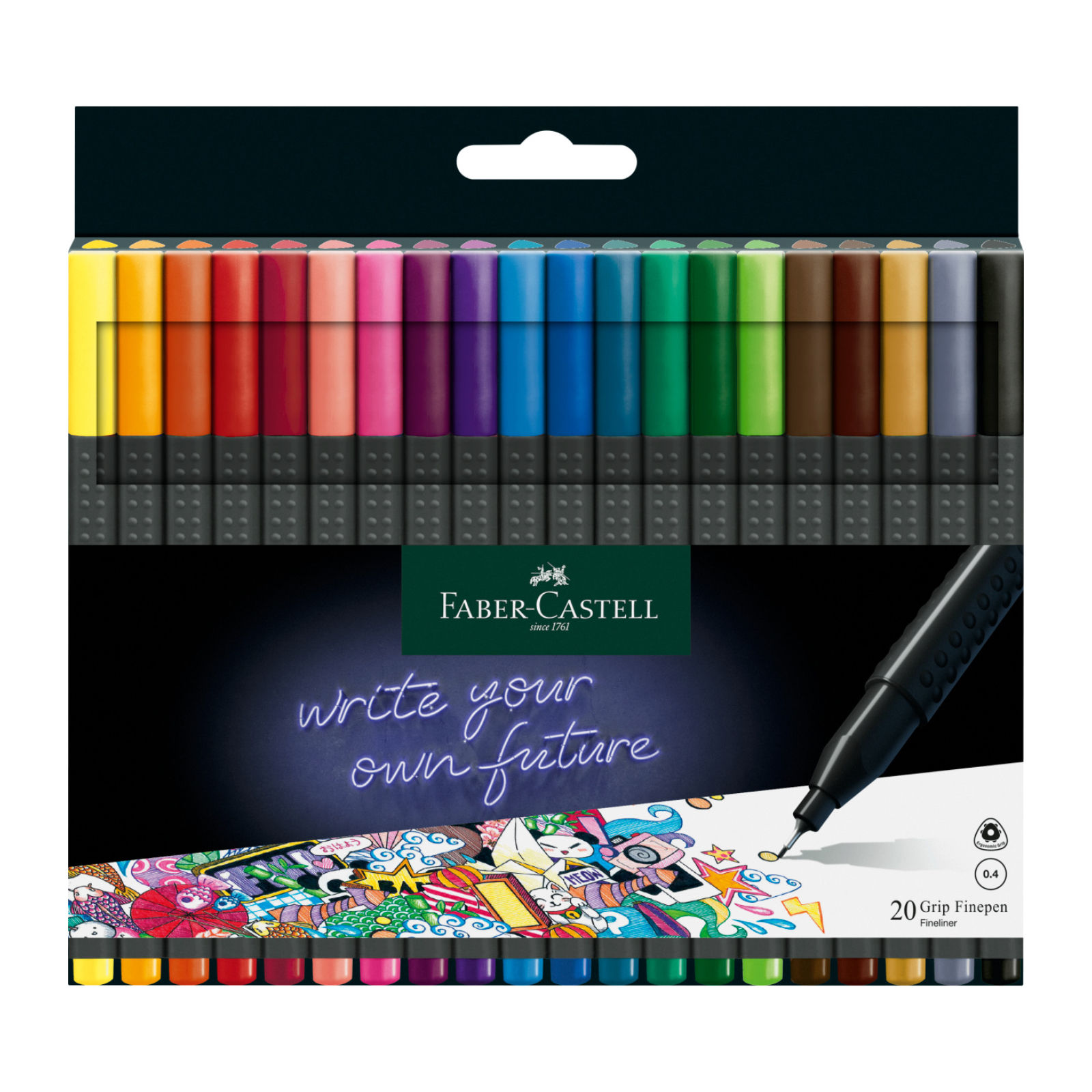 FC151620- Set linere Grip Faber Castell 0.4mm 4005401516200