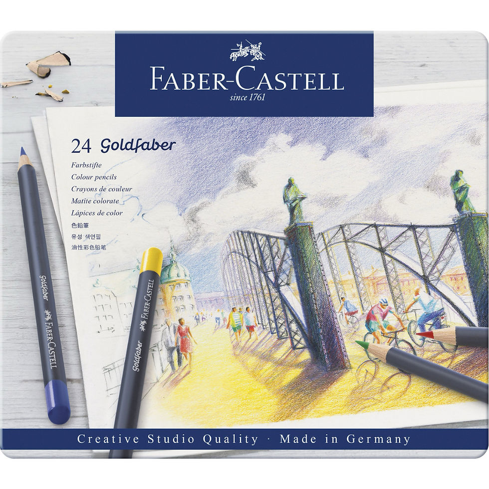 Miniatură: 4000000087045 - Set 24 creioane colorate Goldfaber Faber Castell FC114724