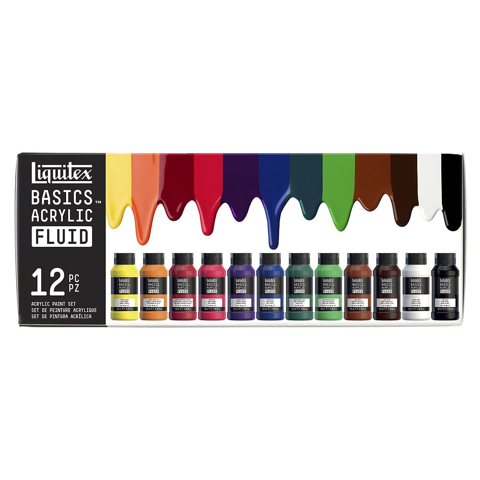 Miniatură: 887452056539- Set acrilice fluide Fluid Liquitex Basics 12 x 118ml 887452056539