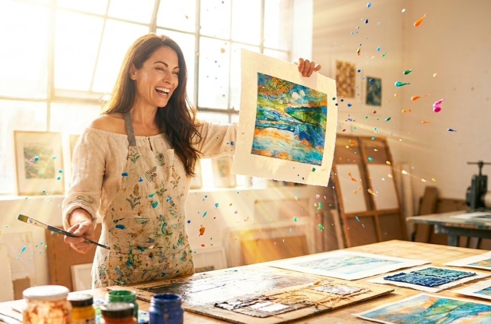 Collagraphy cu Liquitex: Ghid complet de monoimprimare acrilică
