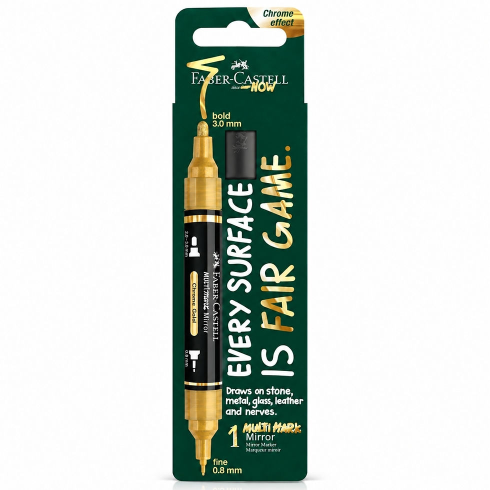Miniatură: Marker cu efect oglinda Faber-Castell Multimark Mirror - Auriu FC185965
