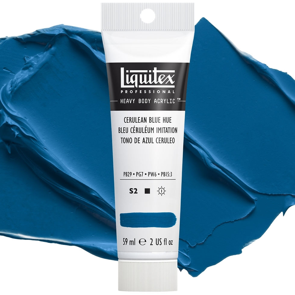 Miniatură: 094376922080- Culori acrilice profesionale 470 Cerulean Blue Hue Liquitex Heavy Body 59ml 094376922080