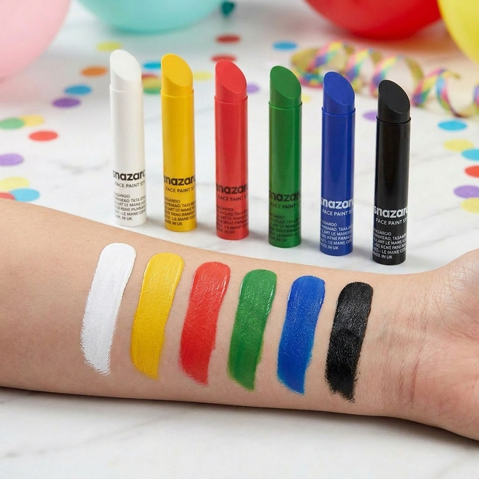 Stick-uri pentru pictura pe fata set 6 culori Rainbow Snazaroo