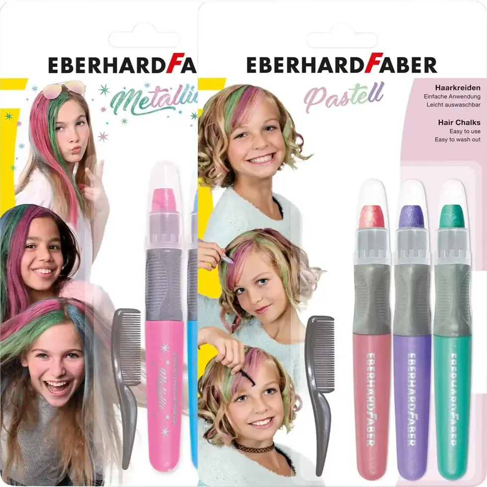 Set colorare par creioane cu pieptan Eberhard Faber