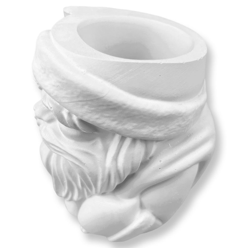 Figurine ipsos suport ghiveci Mos Craciun