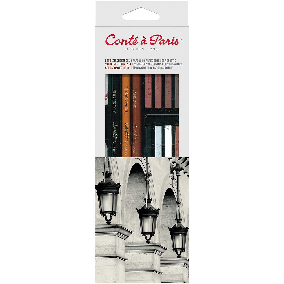 646217501277- Set schite 12 Carres 3 Creioane cu Accesorii Conte a Paris 646217501277