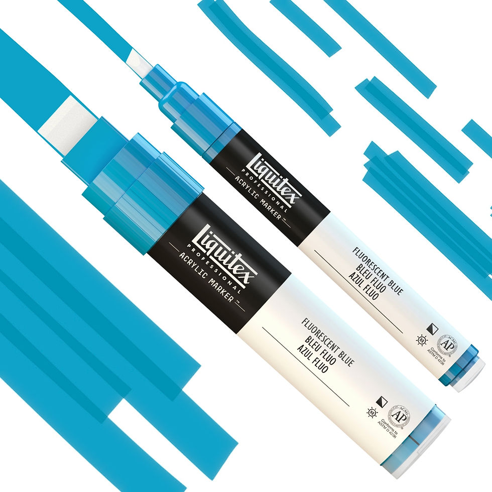 Miniatură: 887452001089, 887452000570- Marker Acrilic 984 Fluorescent Blue Profesional Liquitex