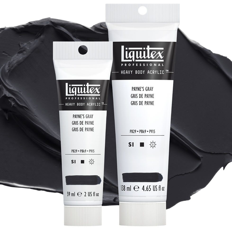 Miniatură: 094376921816, 887452030027- Culori acrilice profesionale 310 Paynes Gray Liquitex Heavy Body