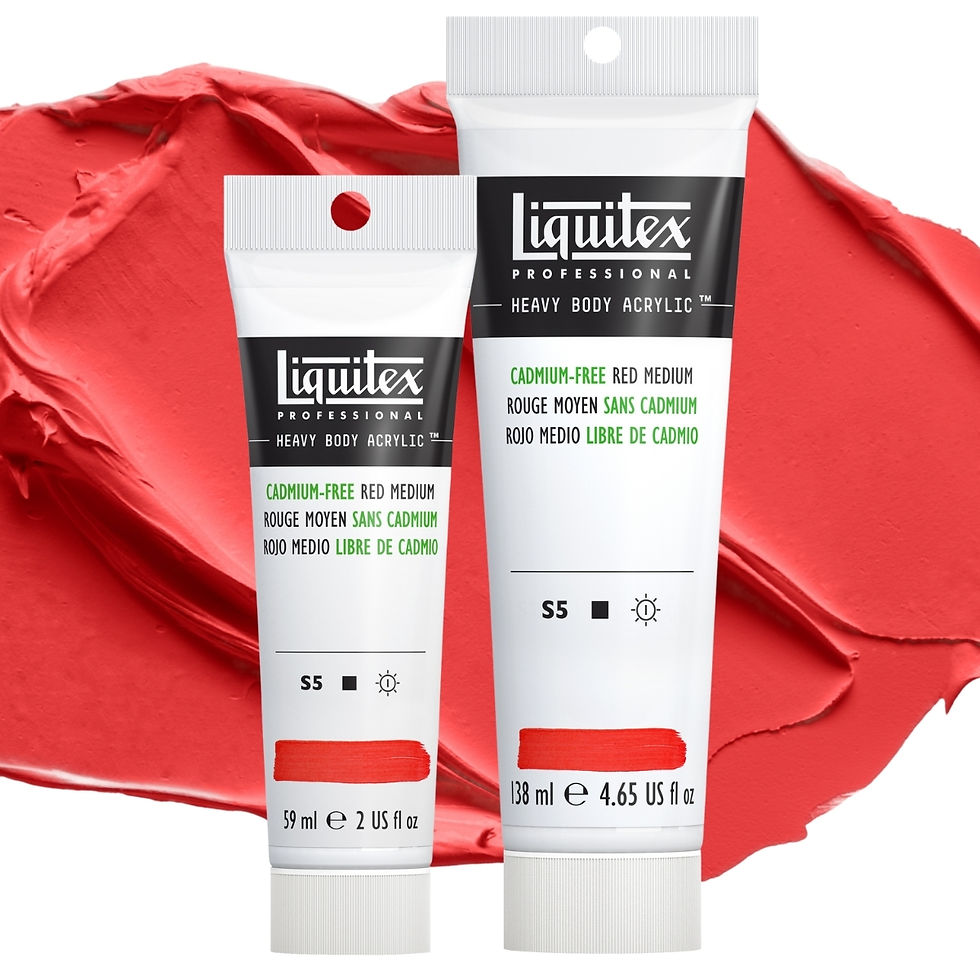 Miniatură: 887452997252, 887452997566- Culori acrilice profesionale 894 Cadmium Free Red Medium Liquitex Heavy Body