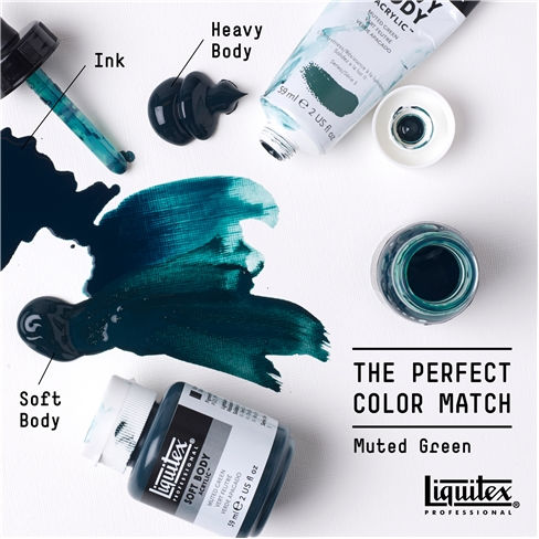 Muted Green Professional Acrylic Paint Liquitex