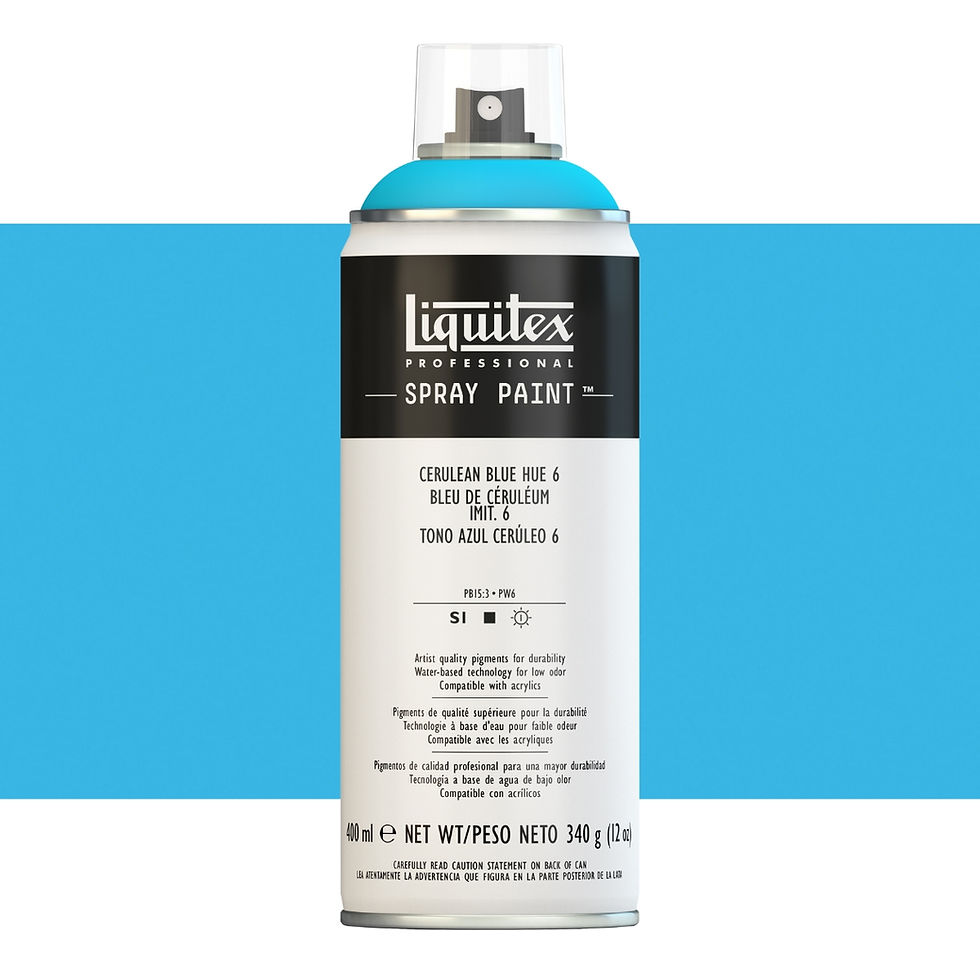 Miniatură: 884955024218- Spray vopsea acrilica 6470 Cerulean blue hue 6 profesional Liquitex 400ml 884955024218