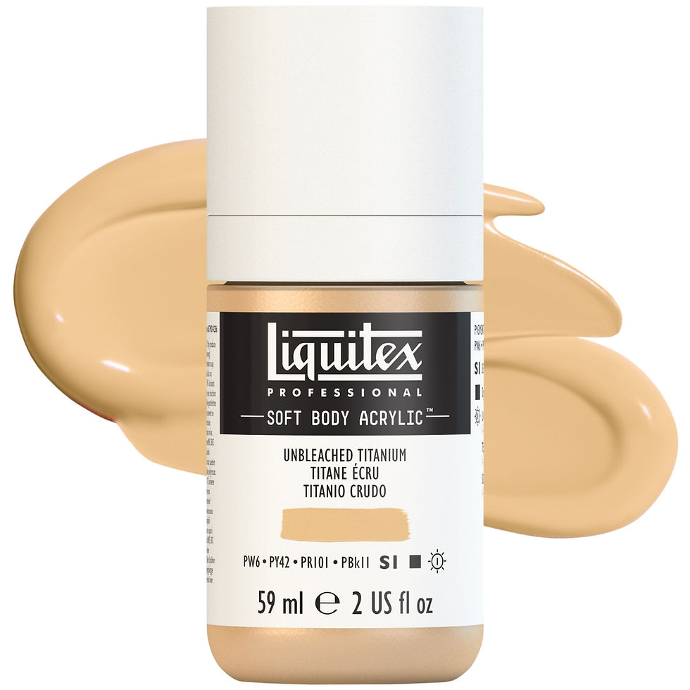 Miniatură: 887452998532 - Culori acrilice 434 Unbleached Titanium Soft Body Liquitex 59ml 887452998532
