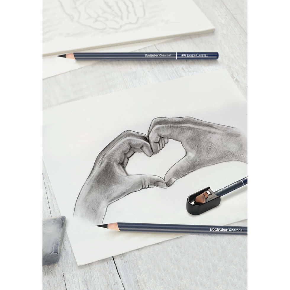 Miniatură: Set 8 desen carbune Faber Castell FC114006 [Sugestie de prezentare]