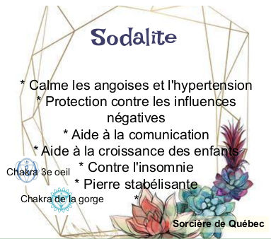Miniature : Sodalite du mont St-Hilaire (Qc)