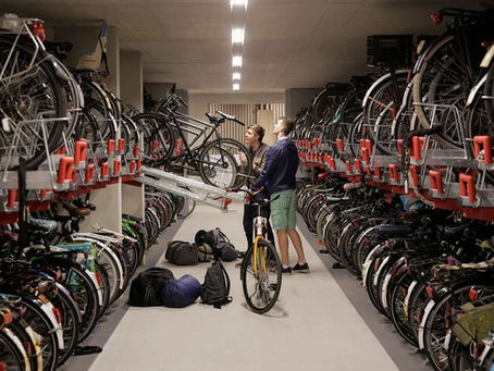 Indoor bike parking facility in Netherlands (Michael Kooren/Reuters)