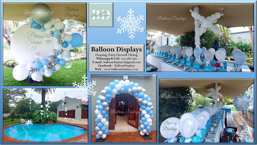 Balloon Decor Displays 4 Africa Organic Party Hire boksburg