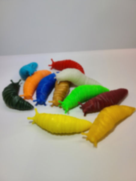 3D Articulated Slug Fidget Toy (Small 3.5")