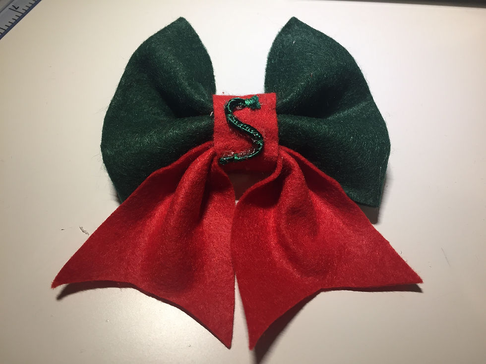 Felt bow/hair pin/brooch