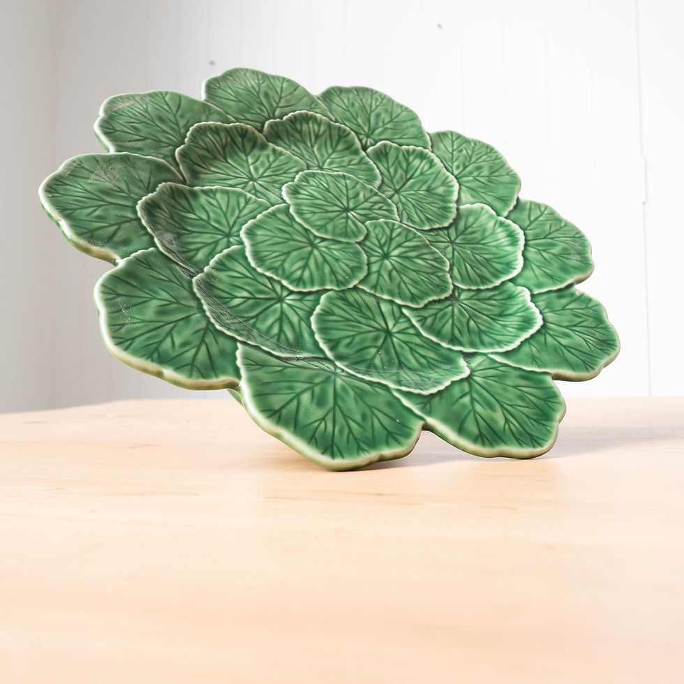 Bordallo Pinheiro Geranium Cake Stand