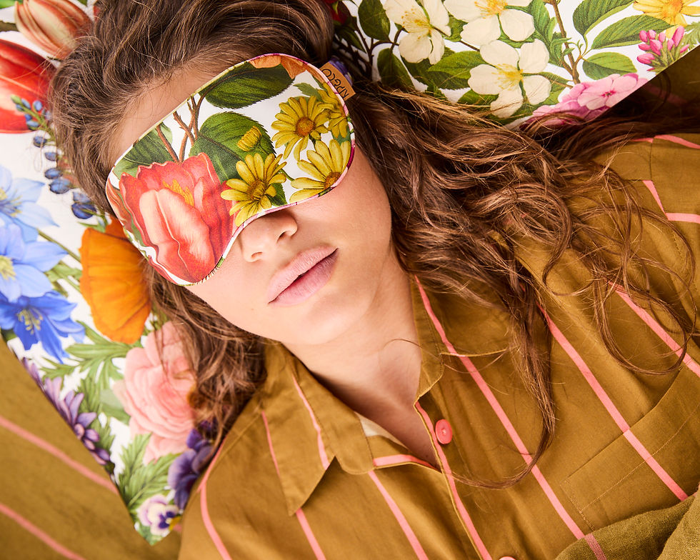 Thumbnail: Kip & Co Silk Eye Mask - Cottage Garden