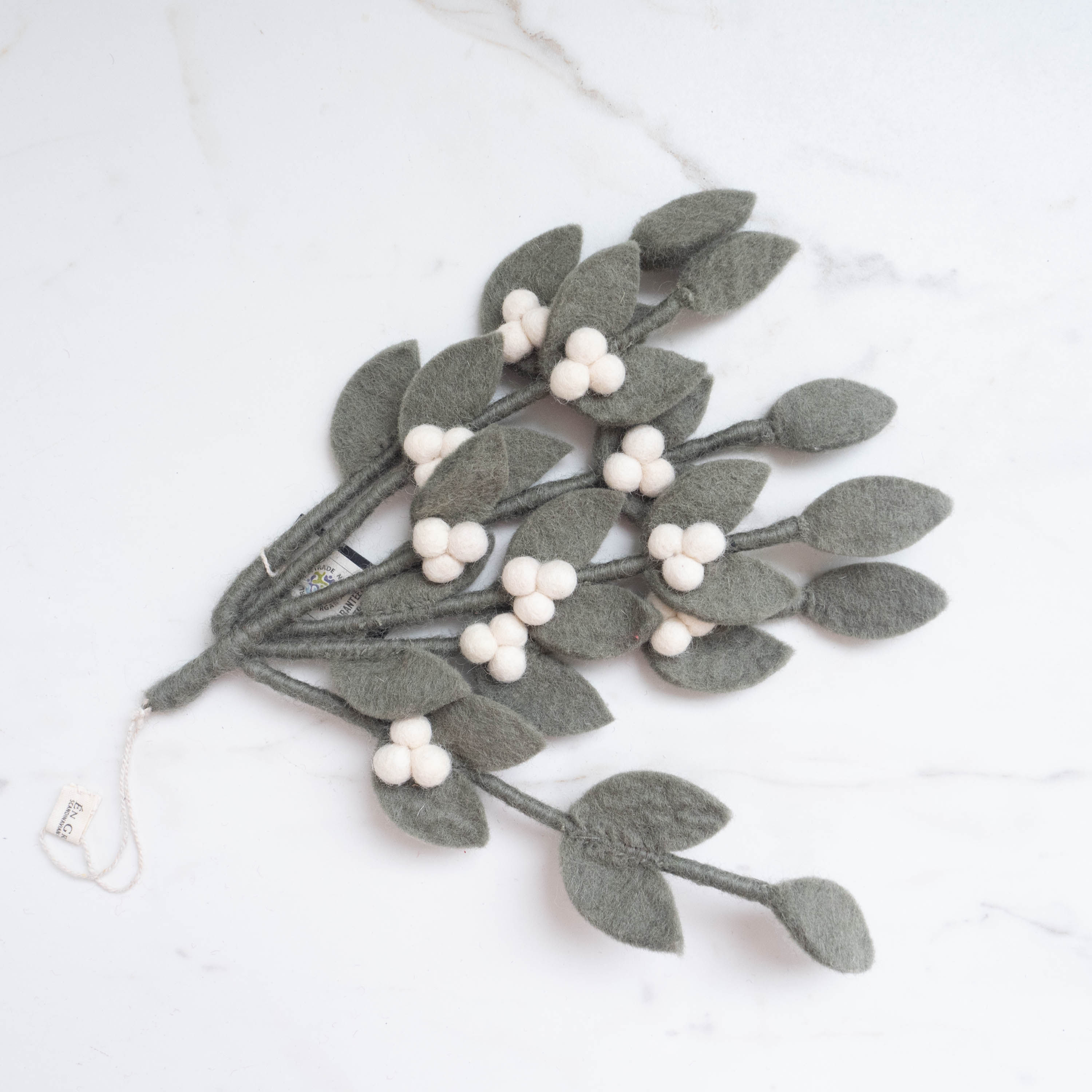 Felted Wool Mistletoe
